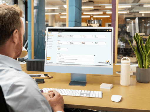 Dirigeant d'entreprise sur la plateforme agréée Effinum pour gérer la facture électronique.